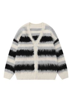 marni stripeed cardigan - Google-søgning Trendy Cardigans, Aesthetic Sweaters, Coat Autumn, Sweater Women's, Cozy Cardigan, Mens Winter Fashion, Striped Cardigan, Winter Sweaters, Belleza Natural