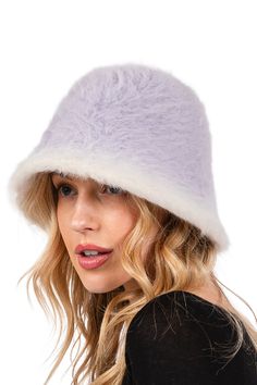 Get ready to elevate your hat game with our Gradient Fuzzy Bucket Hat! Made with 100% polyester, it offers a fuzzy and soft texture for ultimate comfort. Keep warm and stylish in this one-of-a-kind accessory. Trendy Faux Fur Winter Hat, Trendy Winter Faux Fur Hat, Trendy Mini Bucket Hat For Winter, Casual Faux Fur Beanie Hat, Trendy Winter Mini Bucket Hat, Casual Faux Fur Beanie, Trendy Mini Hats With Curved Brim For Winter, Trendy Adjustable Mini Hats For Winter, Trendy Winter Mini Hats With Curved Brim