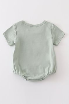 DESCRIPTION Elevate your family's fashion game with our Baby's Sage Bubble & Family Matching T-shirts! This versatile tee is a perfect fit for both adults and kids, and matches perfectly with the adorable baby bubble. Get ready to turn heads with this trendy combo! Blending cotton with spandex in children’s garments can offer several benefits: Stretch and Flexibility: Spandex, also known as elastane, is a highly elastic fiber. When blended with cotton, it imparts stretchiness and flexibility to Casual Letter Print T-shirt For Playtime, Fitted Short Sleeve T-shirt For Playwear, Relaxed Fit Short Sleeve T-shirt For Playwear, Cotton T-shirt With Cartoon Print For Playwear, Casual Short Sleeve Bodysuit For Spring, Cotton Tops With Letter Print For Playwear, Casual Solid Color Short Sleeve Bodysuit For Spring, Casual Short Sleeve Solid Color Bodysuit For Spring, Casual Short Sleeve Solid Color Bodysuit