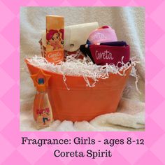 Coreta personal care collections available in 3 scents, for girls ages 8-12, in a GoFamBag or gift basket(add $10). All items are subject to availability, except fragrances which can be purchased any time. Contact me to see what is available. Collections are varied and choices may include shampoo, body wash, body lotion, hair detangler, socks and coordinating cross-body bag. $52-$85 Hair Detangler, Body Bag, Body Wash, Body Lotion, Gift Baskets, Cross Body, Scents, For Girls