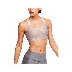 Under Armour threw out traditional design rules and injected the padding in a figure-8 pattern on the Under Armour Infinity High Sports Bra for Ladies for a more aerodynamic fit and much lighter feel. This Under Armour sports bra delivers strategic support, tailor-made for high-support activities such as running, court sports, field sports, and aerobics. Molded polyurethane 1-piece padding provides ultimate comfort and extra coverage. Mesh panels enhance breathability, and the smooth, moisture-w Sporty Stretch Sports Bra By Under Armour, Under Armour Fitted Athleisure Sports Bra, Technical Moisture-wicking Supportive Sports Bra, Under Armour Medium Support Sports Bra, Technical Supportive Moisture-wicking Sports Bra, Adjustable Bra, High Impact Sports Bra, Figure 8, Under Armour Women