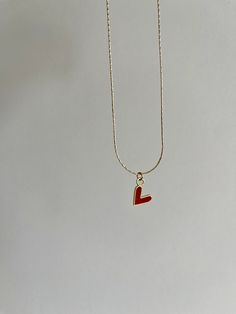 Tiny Red Heart Necklace, Heart Choker Necklace, Minimalist Heart Necklace, Vintage Heart Necklace, Heart Jewelry, Love Heart Necklace, Little Heart Necklace, Anniversary Gifts, Mothers Day Gift, Gift for Mom 🌸Check-out 25% off when you buy 2 or more items  FEATURES - Material:  The chain and intermediate apparatus are high quality gold plated brass.  - Production Time : All items are custom made to order. Our preparation time is 1-2 working days.   DIMENSIONS - Necklace Length: 16.14 inch / 41 Heart-shaped Jewelry With Heart Graphic For Valentine's Day, Dainty Heart Beads Charm Necklaces For Valentine's Day, Minimalist Heart Charm Necklace For Valentine's Day, Minimalist Heart Charm Necklace With Heart Beads, Heart-shaped Jewelry With Heart Print For Valentine's Day, Minimalist Heart Beads Charm Necklace, Dainty Heart Print Necklace For Valentine's Day, Valentine's Day Heart Necklace With Adjustable Chain, Valentine's Day Heart Necklaces With Heart Graphic