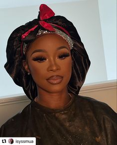 Birthday Makeup Glam Smokey Eye, Birthday Natural Makeup, Prom Makeup For Red Dress Glam, Gold Prom Looks Makeup, Birthday Makeup For Black Women Gold, Soft Glam Birthday Makeup Looks, Full Soft Glam Makeup, Burgundy Makeup Looks Black Women, Red Lipstick Makeup Dark Skin