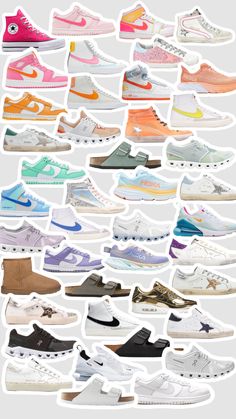 Preppy Flip Flops, Shoes To Ask For, Nike Shoes To Get, Cutest Nike Shoes, Preppy Sneakers Outfit, Preppy Hoka Shoes, Preppy Shoes For School, Cute Preppy Shoes, Preppy Shoes Aesthetic