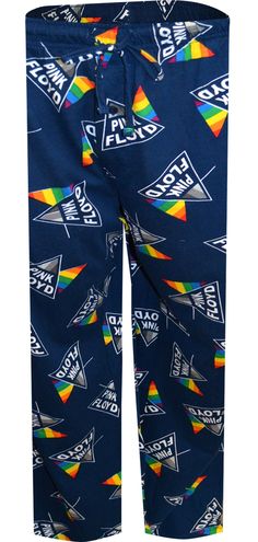 You will love this blast from the past! These lounge pants for men feature the iconic Dark Side of the Moon prism from Pink Floyd's classic album. They are a nice soft 100% cotton knit fabric. Pajama pants have two pockets, a button fly and a drawstring and elastic waist. These are a must have for the Pink Floyd fan in the house! Retro Cotton Loungewear Bottoms, Pink Floyd Fan, Pink Floyd Dark Side, Dark Side Of The Moon, Blast From The Past, Pants Large, Pants For Men, Pink Floyd, Lounge Pants