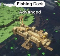 Fishing Building Minecraft, Mc Fishing Hut, Minecraft Dock Ideas Cute, Minecraft Fishing Dock Easy, Things To Build On Water In Minecraft, Minecraft Small Dock Ideas, Minecraft Building Ideas Dock, Minecraft Water Building Ideas, Fishing Docks Minecraft