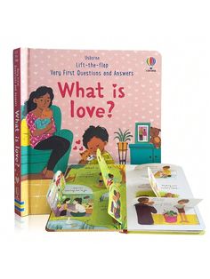 the children's book, what is love?, has two pages in front of it