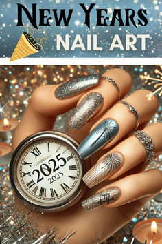 Complete your NYE look with nails that shine. Try glittery topcoats, metallic press-ons, or accent nails with confetti designs. A quick-dry topcoat will keep your manicure flawless all night. #NewYearsEveNails Nails With Confetti, New Year's Eve Nails, Nye Look, New Years Nail Art, Beauty Products You Need, New Years Eve Nails, Nails Sparkle, Polish Art, Manicure Tips