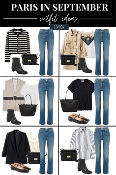 Paris In September Outfits, Paris Outfits Fall, Paris Fall Outfits, Minimalist Wardrobe Women, French Chic Outfits, What To Pack For Paris, French Clothes, Paris In September, French Style Clothing