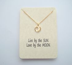 Dainty Sun And Moon Charm Necklace For Gift, Dainty Sun And Moon Charm Necklace Gift, Dainty Sun And Moon Charm Necklaces As A Gift, Dainty Sun And Moon Design Charm Necklace As Gift, Sun Moon Necklace, Quinceanera Jewelry, Love By The Moon, Sun And Moon Necklace, Meaningful Necklace