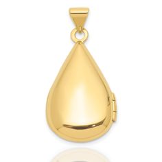 Create a timeless keepsake with this 14K Solid Gold Engravable Locket, a beautifully crafted piece that holds treasured memories close to the heart. Handcrafted from high-quality 14K solid gold, this elegant locket can hold a photograph or keepsake inside, making it a truly personal piece that can be passed down through generations. Its secure hinge and closure ensure that your precious memento stays safe, while the smooth, reflective surface adds a touch of sophistication and elegance. This locket makes a thoughtful gift for birthdays, anniversaries, or any special occasion, symbolizing love, memory, and timeless style. ✪ FEATURES * 14K Gold (Stamped 14K for Purity Authenticity) * Stamped 14K for Purity Authenticity * Locket Size: 23.8mm x 13.8mm * Weight: 1.54 Grams * Bail Size: 4.6mm x Teardrop Shaped Jewelry With Shiny Finish For Anniversary, Gold Teardrop Jewelry Stamped 14k, Yellow Gold Drop Jewelry With Shiny Finish, Yellow Gold Teardrop Jewelry Stamped 14k, Gold Teardrop Locket Jewelry, Classic Teardrop Engraved Jewelry, Classic Drop Earrings With Polished Finish For Gift, Polished Finish Yellow Gold Drop Earrings As Gift, Gold Teardrop Keepsake Jewelry