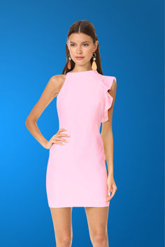 Enhance your fashion style with our ruffled cocktail mini dress in pink by Felipe Albernaz. Crafted in Spain with meticulous attention to detail, this elegant piece features a unique ruffle shoulder detail and stretchy fabric for a flattering silhouette. Cocktail Mini Dress, Dress 2024, Pinterest For Business, Mini Cocktail Dress, Stretchy Fabric, Light Pink, Special Occasion, Cocktail Dress, Spain