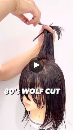 598K views · 9.3K reactions | Wolf cut hair tutorial | 80's WOLF CUT from start to finish with @scratch_x_official | By Hairbrained | Facebook How To Do Wolf Cut Hair Tutorial, How To Make Wolf Cut, Kids Wolf Cut Hair