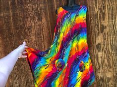 Tie dye rainbow dragonfly loose fir tent dress. HAS POCKETS!! Labeled size "one size". Good condition. Measurements taken across front laid flat 27" across front armpit to armpit 34" across waist 43" across hips 47" length at longest - varies Hippie Multicolor Sundress For Festival, Hippie Style Multicolor Sundress For Festival, Multicolor Hand Dyed Summer Dress, Hand Dyed Multicolor Summer Dress, Multicolor Hippie Sundress, Bohemian Tie Dye Sleeveless Sundress, Hand Dyed Multicolor Dresses For Festival, Hand Dyed Multicolor Dress For Festival, Multicolor Flowy Sundress For Festivals