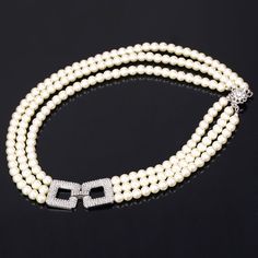 Item Type: Necklaces Material: Copper Alloy, Pearl Length: 50 cm Weight: 127 g Style: Multi Layer Features: Luxury Necklace, Multi Layer Necklace, Rhinestone and Pearl Necklace, Rhinestone Buckle Necklace Wedding Pearl Necklaces, Layer Pearl Necklace, Jewellery Market, Sequin Earrings, Necklace Styles, Buckle Necklace, Genuine Pearl Necklace, Layered Pearl Necklace, Tahitian Pearl Necklace