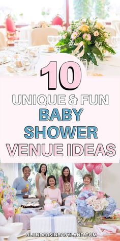 the top ten unique and fun baby shower venue ideas