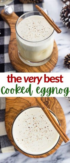 Enjoy homemade eggnog without worrying about raw eggs in this easycompletely cooked eggnog recipeIt stays for days and makes enough for a small crowdbut can be scaled up or down as neededDelicious with alcohol or without Cooked Eggnog Recipe, Cooked Eggnog, Cooked Egg Nog, Easy Food Gifts, Italian Christmas Recipes, Raw Eggs, Homemade Eggnog, Christmas Appetizers Party