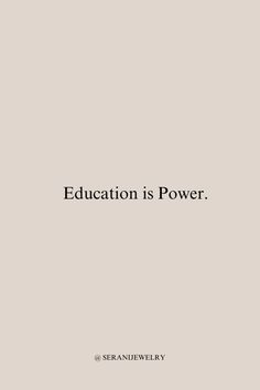 the cover of education is power