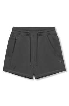 Keep comfortable and move with ease during your cross-training sessions in these cotton-blend terry shorts that have lots of stretch and wick away moisture. 6" inseam; 25" leg opening; 13" front rise; 15 1/2" back rise (size Medium) Elastic/drawstring waist Front slant pockets; side drop-in pockets SilverPlus® technology wicks away sweat using silver ions embedded in the fiber to inhibit the growth of odor-causing bacteria 85% cotton, 13% polyester, 2% spandex. Machine wash, line dry Imported Casual Sweat-resistant Training Shorts, Casual Sweat Resistant Shorts For Training, Gray Cotton Activewear For Training, Cotton Athletic Shorts With Side Pockets For Sports, Gray Athletic Fit Shorts For Athleisure, Casual Sweat-resistant Short Bottoms, Athleisure Athletic Shorts With Comfort Waistband, Functional Cotton Shorts With Built-in Shorts, Casual Cotton Shorts For Training