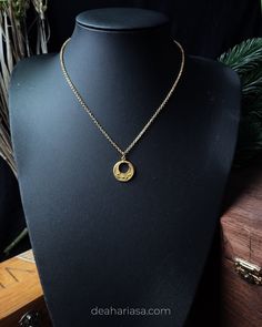 Dainty necklace inspired by ancient civilizations / Viking jewelry. Very light and comfortable to wear. ● Chain length can be adjusted free of charge ● Pendant is plated with real gold ● Matching earrings: https://deahariasa.etsy.com/listing/1335667488 Each of my jewelry is handmade with love and care! However, they are delicate pieces, so please handle with care :) --> Feel free to write me if you have any questions or if there are problems! Here are a few TIPS to ensure the longevity of the je Hypoallergenic Crescent Jewelry For Gifts, Crescent Amulet Necklace As Gift, Crescent Amulet Necklace As A Gift, Shield Maiden, Viking Jewelry, Bronze Age, Ancient Civilizations, Delicate Necklace, Dainty Necklace