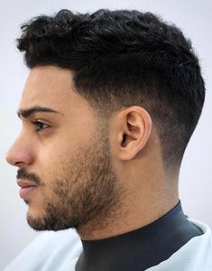 Drop Fade with Tapered Neckline Faded Haircut, Round Face Men, Drop Fade Haircut, Curly Hair Fade, Drop Fade, Men Haircut Curly Hair, Men Hairstyle