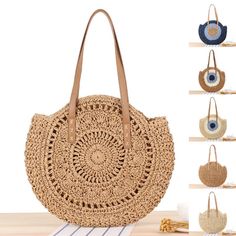 Free U.S. shipping. Style: Bohemia Straw , color:Camel, suite for season：Spring, Summer, Autumn, Winter ，Going out, Hanging out, Material Paper, Blue Circle Straw Shoulder Tote Beach Bags Bohemian Brown Straw Bag For Vacation, Casual Brown Crochet Bag For Vacation, Brown Crochet Bag For Beach Season Day Out, Bohemian Brown Shoulder Bag For Day Out, Brown Straw Bag For Day Out And Vacation, Brown Shoulder Bag For Beach Season Day Out, Brown Shoulder Bag For Day Out During Beach Season, Bohemian Brown Straw Bag For Day Out, Bohemian Beach Bag For Day Out