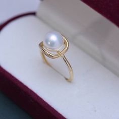 8-9mm Freshwater Pearl & Elowen Ring Indulge in understated elegance with our 8-9mm Freshwater Pearl Hoop Ring. Featuring AAA quality pearls delicately set in 18k gold vermeil, its open closure design offers comfort and style. This versatile piece effortlessly complements any look, adding a touch of sophistication and grace to your ensemble. Experience timeless beauty redefined. Material: Freshwater Pearl with 925 sterling silver, cubic zirconia Product Information Pearl Type Freshwater Pearl Or Minimalist Adjustable Pearl Ring For Formal Occasions, Timeless Yellow Gold Pearl Ring Gift, Elegant 14k Gold Pearl Ring With Charm, Minimalist Akoya Pearl Ring For Anniversary, Classic Pearl White Open Ring Jewelry, Elegant Adjustable Pearl Ring With Charm, Minimalist Akoya Pearl Round Ring, Gold Akoya Pearl Ring Jewelry, Timeless Pearl White Pearl Ring As Gift