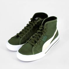 Puma Ever Mid High Top Sneakers Size: Men’s 8.5 Color: Green Moss/Vapor Gray/White Mid-Boot Constructio Recycled Canvas Uppe Moulded Tpu Badg Vulcanised-Like Cup Sole Tooling With Slightly Elevated Heigh Rubber Midsol Rubber Outsol Puma Formstrip On The Medial And Lateral Side Puma Cat Logo On Heel New In Box Casual Puma High-top Sneakers For Streetwear, Casual High-top Puma Sneakers, Green Canvas High-top Sneakers For Sports, Sporty Green Mid-top Canvas Shoes, Casual Puma High-top Sneakers, Casual Puma Sneakers For Outdoor, Casual Mid-top Puma Sneakers, High-top Puma Sneakers For Outdoor, Outdoor High-top Sneakers With Puma Logo