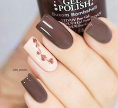 Uñas Coffee Nails, Brown Nails, Luxury Nails, Beautiful Nail Art, Gorgeous Nails, Acrylic Nail Designs, Trendy Nails