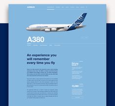 the landing page for an airline website