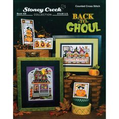 the back to the ghoul cross stitch pattern book