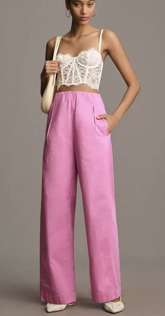 Check out Anthropologie Maeve Pull-On Curved Poplin Pants Size M NWT Pink , the latest item I added on eBay! #eBay #eBaySeller Chic Spring Cotton Chinos, Chic Cotton Chinos For Spring, Pink Wide-leg Parachute Pants For Spring, Spring Chic Straight Parachute Pants, Spring Wide-leg Chinos, Solid Color Wide Leg Parachute Pants For Spring, Spring Workwear Parachute Pants With Elastic Waistband, Wide Leg Parachute Pants For Spring Workwear, Pink Straight Parachute Pants For Summer