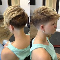 Short Shag Haircut Pixies With Undercut, Long Hair V Cut, Shaved Pixie, Short Shag Hairstyles, Undercut Pixie Haircut, Very Short Hair