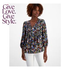 in stock Peasant Blouse, Tommy Hilfiger Women, Shirts Tops, Tommy Hilfiger, Pick Up, In Store, Buy Online, Womens Shirts, Floral Prints