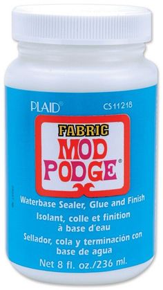 fabrig mod podge glue for leather and fabric, 8 ounces per bottle