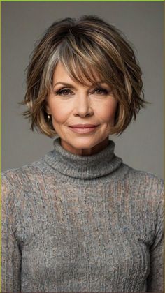 🎨 Want to boost your confidence? Disguise fine or thinning hair with this Short Hairstyle Ideas Stylish Short Hairstyles for Women Over 50. Master the art of creating face-framing highlights. Ideal for those with fine hair looking to add volume. Easy to maintain and style at home. Click for a step-by-step guide! #ShortHairstyleIdeasStylishShortHairstylesforWomenOver50 Over 50 Thinning Hair Styles, Over 50 Haircuts For Women, Short Hairstyle Women Older, Older Woman Hairstyle, Hairstyles For Short Forehead, Hair Styles For Thinning Hair Over 60, Hairstyle For Thinning Hair On Top Women, Short Hair For 50 Year Old Women, Haircuts For Over 60 Older Women Medium Length