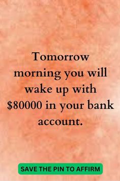 the text reads, tomorrow morning you will wake up with $ 800 in your bank account