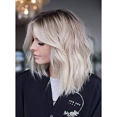 Babylights Hair, Platinum Blonde Hair Color, Hair Color Options, Drawing Hair, Balayage Blonde, Lob Haircut, Haircuts For Medium Hair, Haircut And Color, Brown Blonde Hair