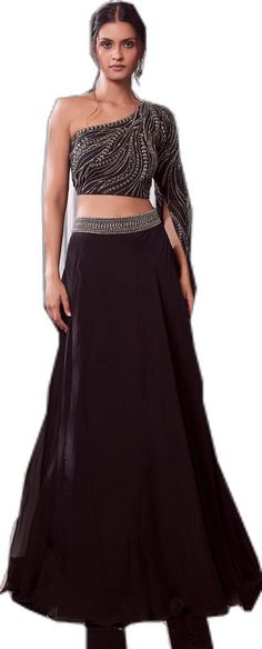 Traditional One-shoulder Lehenga For Party, Traditional One Shoulder Lehenga For Party, Evening Hand Embellished Choli, One Shoulder Traditional Lehenga, Elegant One-shoulder Choli For Wedding, Elegant One Shoulder Choli For Wedding, Traditional Fitted One-shoulder Set, Fitted Traditional One Shoulder Set, One-shoulder Embellished Festive Lehenga