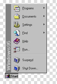 the windows 95 program is displayed in this screenshot