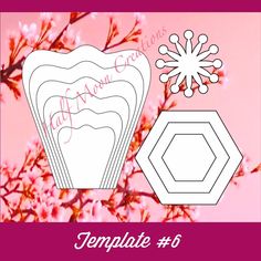 a pink background with an image of a cupcake and snowflakes