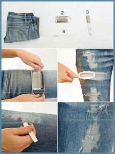 the instructions for how to use an electric toothbrush in your jean pants or jeans