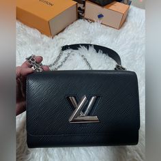 Used Twice In Perfect Condition No Flaws Comes With Full Box Dust Bag And Receipt Louis Vuitton Twist Mm Black, Louis Vuitton Black, Bags Louis Vuitton, Louis Vuitton Twist, Louis Vuitton Bags, Louis Vuitton Bag, Limited Time, Dust Bag, Bag Lady