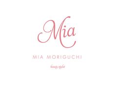 the logo for mia moriguchi, an italian restaurant and wine bar that is located