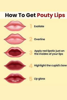 Large Lips Makeup, How To Do Pouty Lips, How To Get Pouty Lips, Plump Lip Tutorial, Heart Shaped Lips Makeup, Plum Lips Natural, Downturned Lips Makeup, How To Naturally Plump Lips, Wide Lips Shape