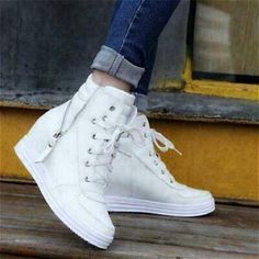 ad eBay - If you are not satisfied when you receive your item. Sneakers High Top, Top Sneakers Women, Womens Athletic Shoes, Lacing Sneakers, Hi Top, High Top Shoes