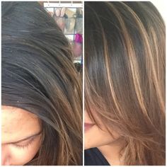 How To Highlight Your Hair At Home, Black Hair At Home, Hair Highlights For Black Hair, Highlighting Hair At Home, Highlights In Black Hair, Bleaching Dark Hair, Highlights For Black Hair, Highlight Your Own Hair, Diy Highlights Hair