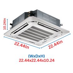 an image of a bathroom exhaust fan with measurements for the size and width on it