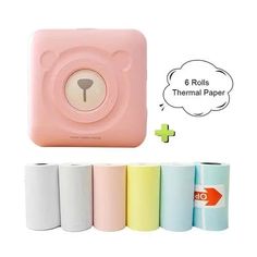 Mini Magic Wireless Photo Printer + 6 FREE Thermal Rolls - Sacodise shop Portable Photo Printer, Paper Pocket, Wireless Printer, Mini Printer, Thermal Printer, Banner Printing, Photo Printer, Free App, Printer Paper