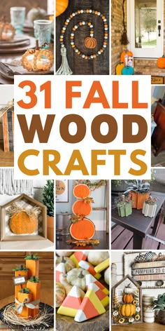 Embrace the cozy vibes of autumn with charming DIY Fall wood crafts that bring rustic charm to your seasonal decor. From wooden pumpkin crafts and autumn leaf woodwork to fall-themed wood signs and wooden acorns. Elevate your space with farmhouse wood crafts and create cozy woodwork ideas that blend seamlessly with the season. Explore the magic of fall wood crafts and bring the beauty of the season indoors with these enchanting and heartwarming creations. Diy Autumn Decorations, Wood Slice Projects, Wooden Pumpkin Crafts, Wooden Scarecrow, Easy Diy Fall Crafts, Fall Crafts For Adults, Halloween Crafts To Sell, Scarecrow Crafts